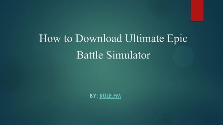 Ultimate epic battle simulator free mac download utorrent